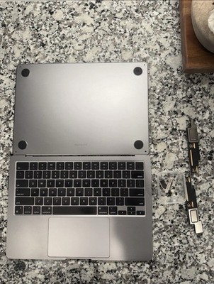 Apple MacBook Air 13-inch M2, 2022 Palmrest Touchpad Keyboard Space Gray A2681