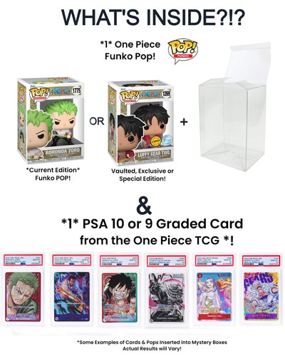 One Piece Collector's Mystery Gift Box: Funko Pop! & PSA Graded Card│ONE PSA ... - Picture 2 of 6