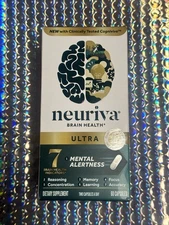 Neuriva Ultra Brain Health Mental Alertness Memory Focus 60 Capsules - Exp 12/25