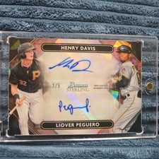 Henry Davis and liover peguero dual auto bowman sterling 3/5 2021 1st pick SSP