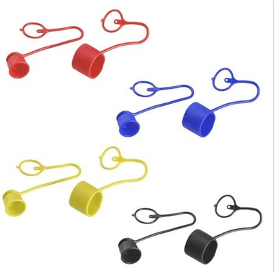 Flat Face Hydraulische Schnellkupplung Staubkappe 4 Sets PVC für Bobcat Kompakt