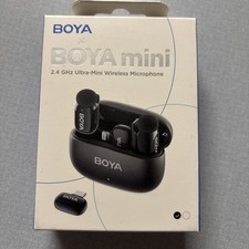 BOYA Mini Wireless Lavalier Microphone for iPhone Mini Lapelle New