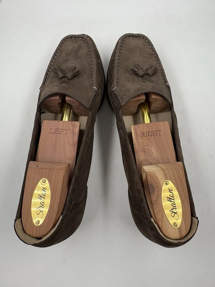 Zapatos Mocasines SAS Hope Marrón Gamuza Cuero Borla Mujer Gamuza Talla 10 M ¡NUEVOS! Foto 4 de 4