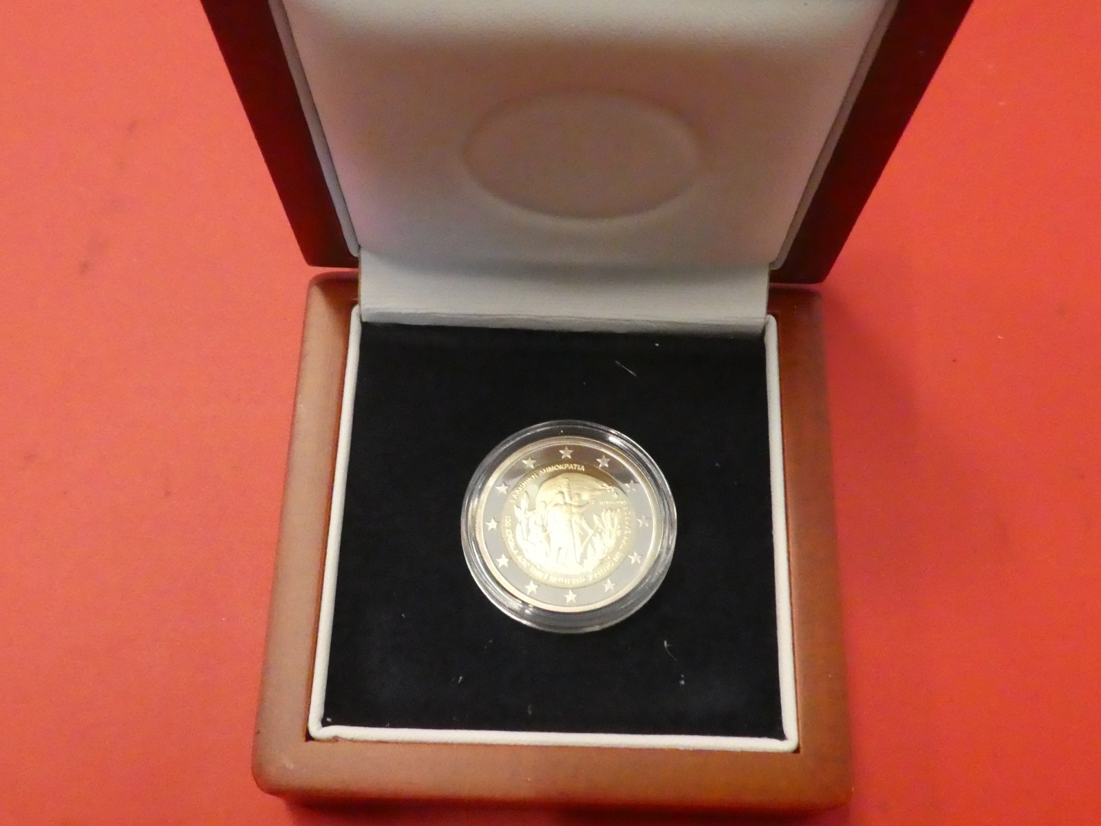 Grèce, 2 euros, 100 ans d'adhésion à la Crète, 2013, PP, original, en boite