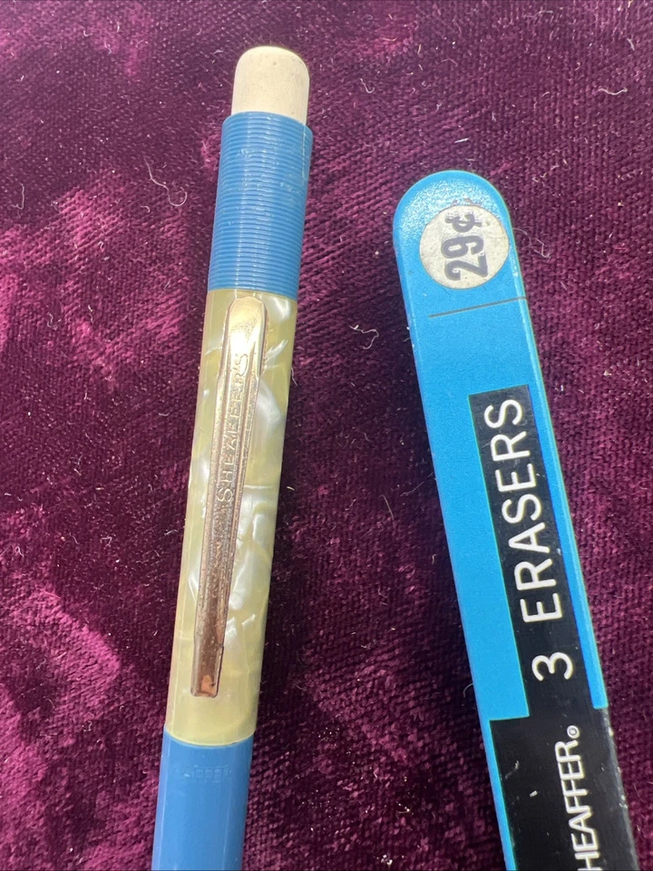 Sheaffer US Naval Academy Navy Vintage Blue Pearl Center Pencil - Image 4 of 4