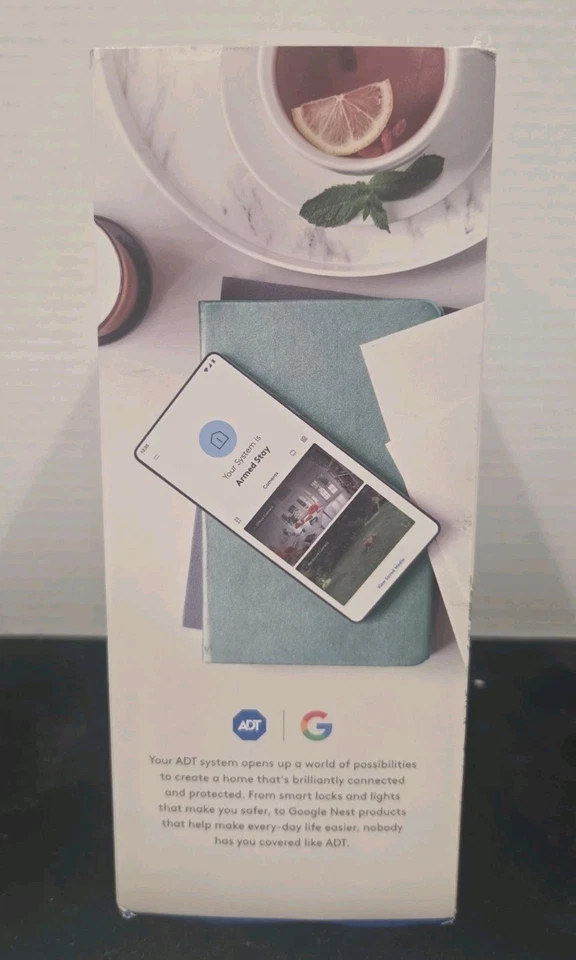 Bonito Nuevo Teclado Caja Abierta NOS Azul por ADT para Sistema de Seguridad SKP5R0-01 - Blanco Foto 2 de 4