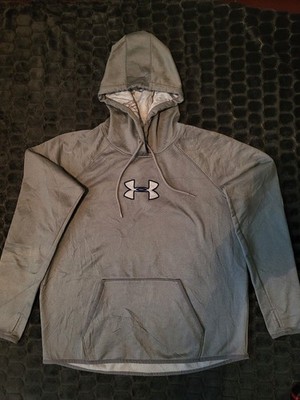 Under Armour UA Storm ColdGear Pullover Hoodie with Thumbholes Gray