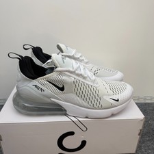 Nike Air Max 270 Workout Shoes White/Black-White AH8050 100 Men's Size 9.5