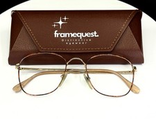 VTG COTTET 1865 Tortoise Gold Unisex Square Full Rim Eyeglasses FRAMES ONLY