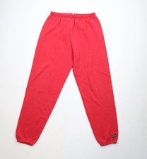 Vintage 90s USA Olympics Mens Medium Distressed Spell Out Sweatpants Joggers Red