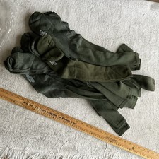 12 Military Boot Socks Men's Large Anti-Microbial X-Static Green Made in USA