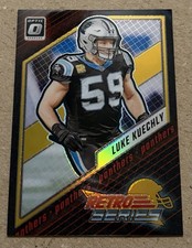 2023 Optic #19 Luke Kuechly Retro Series Gold Refractor 6/10 Panthers HOF