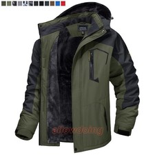 Men's Waterproof Winter Jacket Warm Winter Coat Outdoor Ski Snow Hooded Jackets