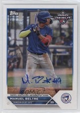 2023 Topps Pro Debut Auto Manuel Beltre #PD-183 Auto 1u6