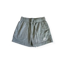 Nike Club Cotton Fleece Sweat Shorts Youth XS Drawstring Pockets Logo Casual