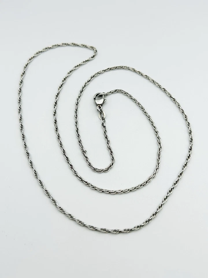 Collar de cadena de cuerda de plata esterlina James Avery de 25" 1,8 mm - 6,68 gramos Foto 3 de 4