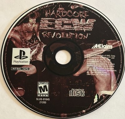 ECW: Hardcore Revolution (Sony PlayStation, PS1) DISC ONLY | NO TRACKING | M3180