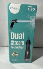 COSLUS Cordless Water Dental Flosser, 300ML, Rechargeable, IPX7 Waterproof, C20