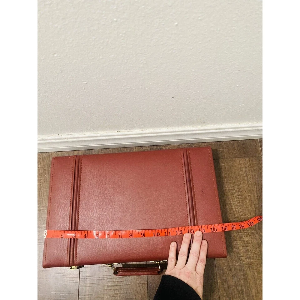 Beverly Hills Aries Backgammon Board Game USA Vintage Retro Leather Brown - Image 4 of 4