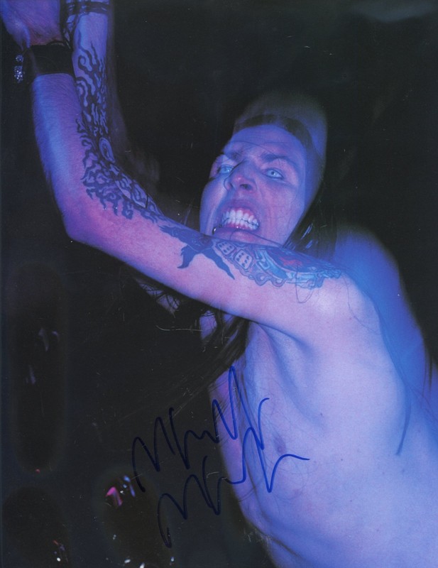 MARILYN MANSON Signed Large Picture Photo