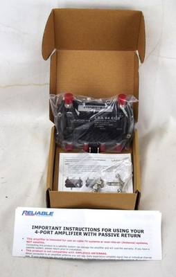 Reliable 4Port Passive Return Amplifier w/Power Supply E59 Terminators LSA84-EQ8