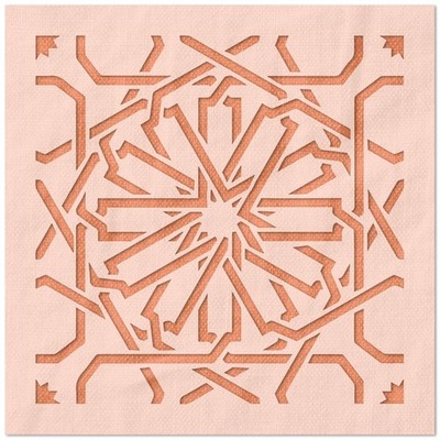 Reusable Moroccan Pattern Wall Art Stencil for DIY Crafts - StencilAir