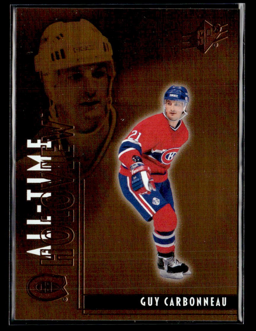 2025-26 SPx #ATG-GC Guy Carbonneau All-Time Holoview Card Montreal Canadiens