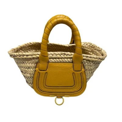 Chloe Marcie beige gelb Handtasche Damen Leder Schultertasche authentisch - Bild 1 von 4