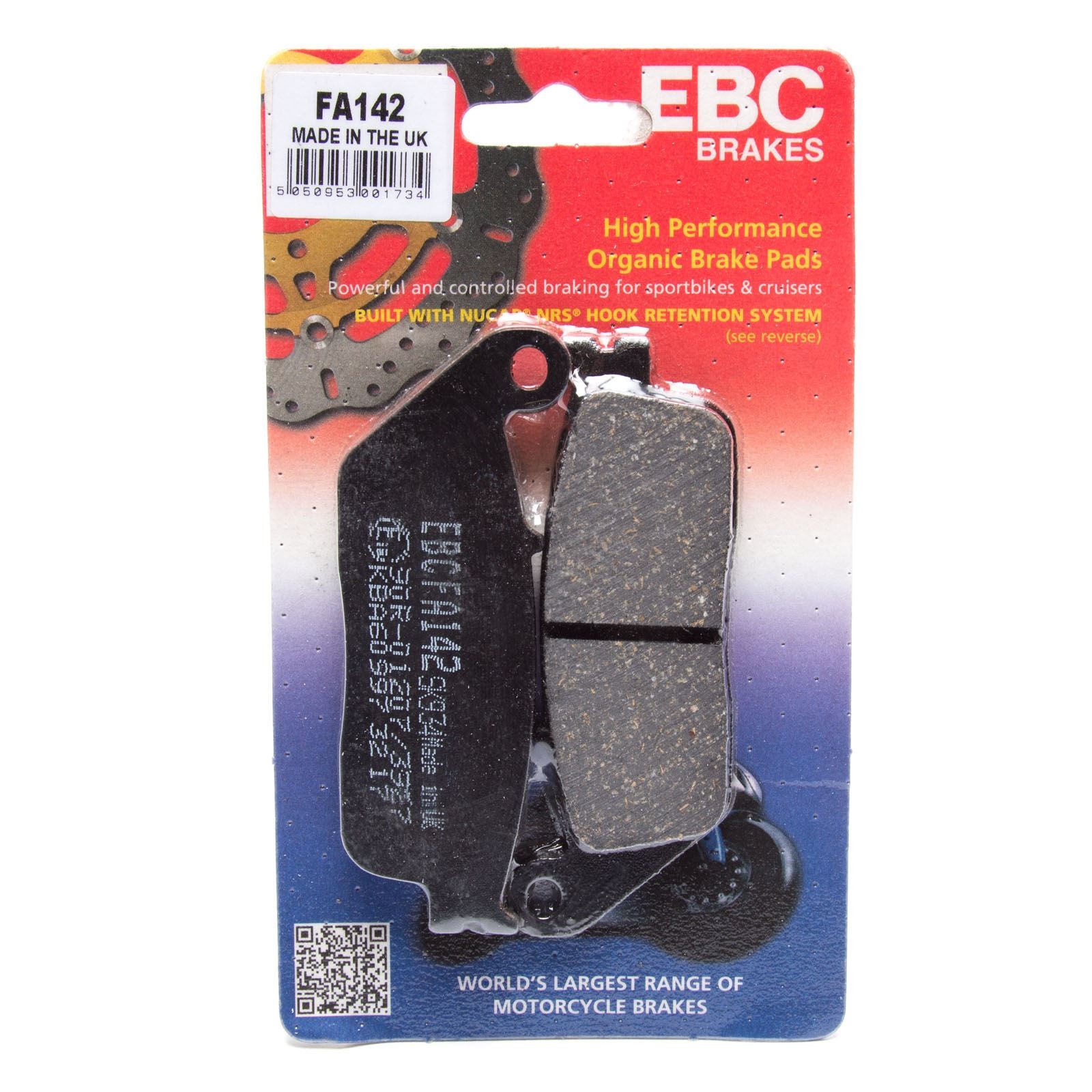 EBC FA142 Organic Brake Pads for Honda GL 1500 Valkyrie F6C 97-03