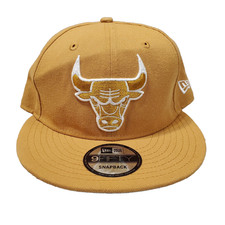 NBA Chicago Bulls New Era Tan Color Pack 9FIFTY Snapback Ball Cap Hat. One Sz