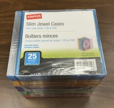 Slim CD Jewel Cases - Multicolor, Brand new  