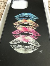 Luxury Case For iPhone 13 Pro Max Women Lips Silicone