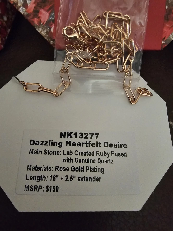 Bomb Party July 2025 Birthday "Dazzling Heartfelt Desire" NK13277 Ruby Rose Gold - Image 2 of 2