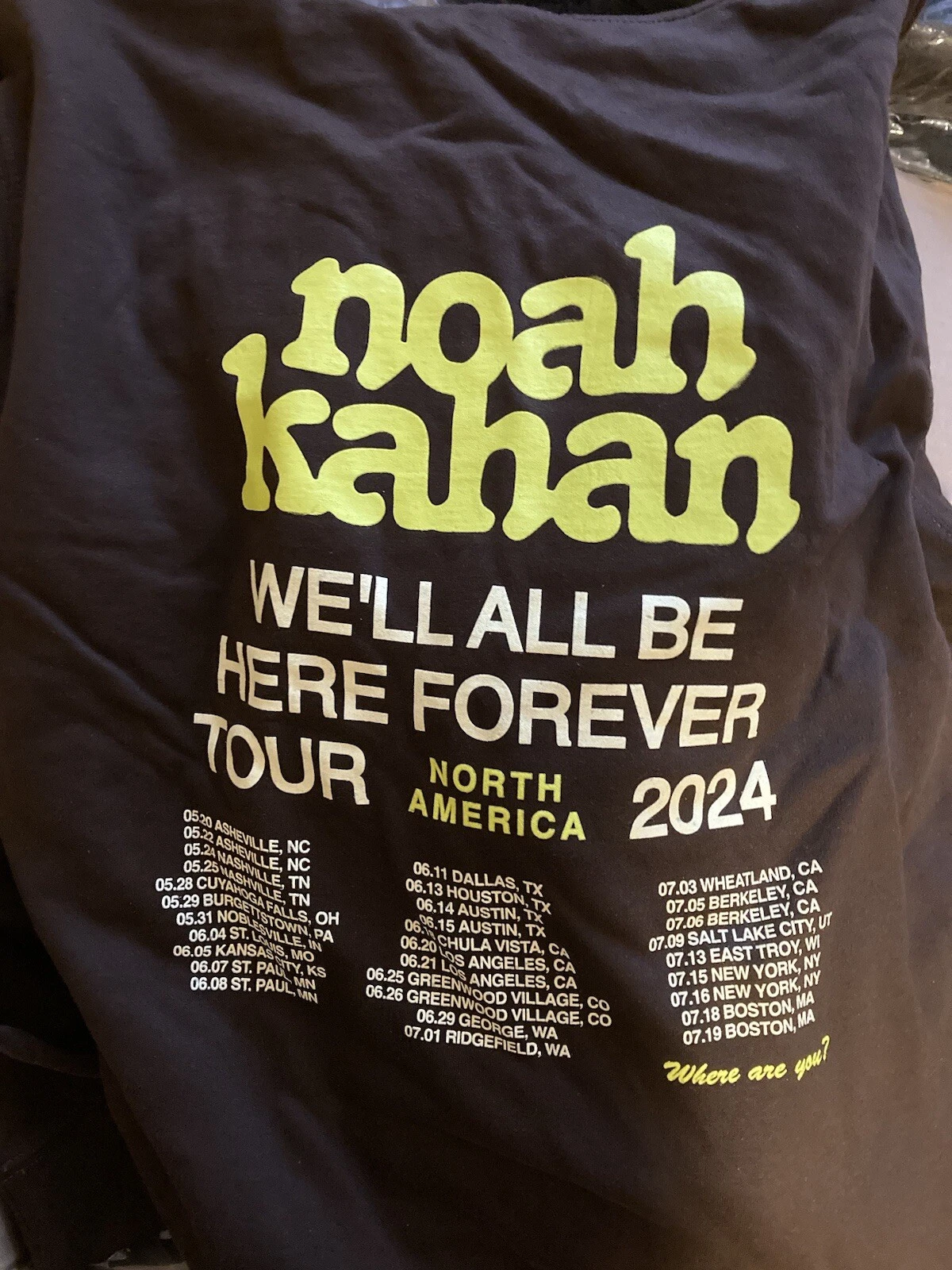 Noah Kahan 2026 Tour Hoodie Medium New