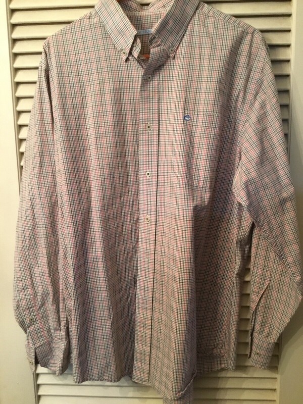 Southern Tide Classic Fit  L/S Plaid Button Down Shirt Skip Jack Mens Large
