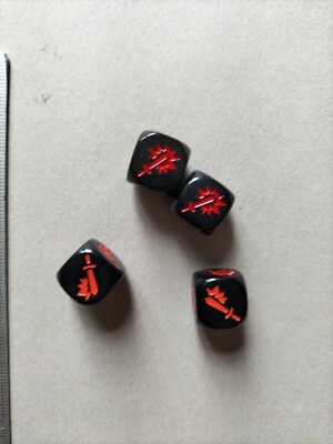 4 Dés Orcquest Warpath – Jeu De Dés Pour Wargame / RPG, Marque Monolith, Occasion