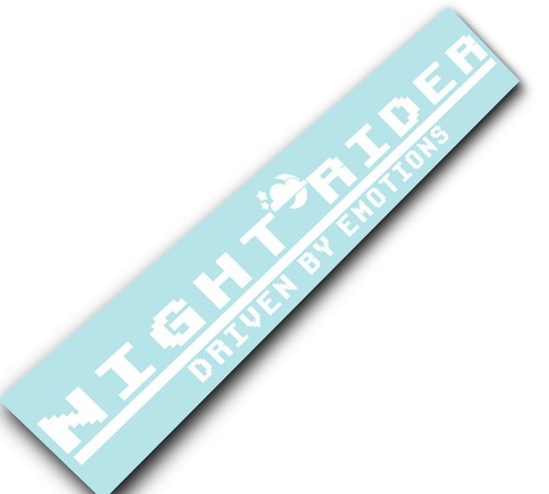 Night Rider Windshield Window Car Decal Sticker Banner Graphics Vinyl Low Stance - Picture 4 of 9