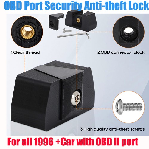 For all 1996 & Newer Vehicles W/ OBD II Port Security Anti-theft Protector Lock - Bild 1 von 14
