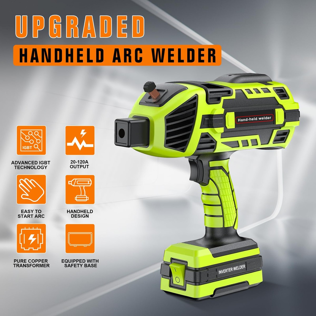 YesRight 110V 120Amp Portable ARC Welder - Handheld Welding Machine With 3/32" Electrode Rods