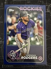 Brendan Rodgers 2024 Topps Royal Blue #322 Colorado Rockies
