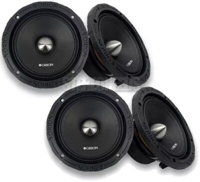 4 Orion Audio 5600W 6.5'' Mid Range 4 Ohm Bullet Car Loud Speakers 2-Pair XTX654