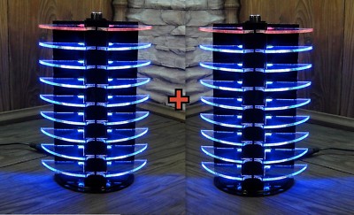 2 VU Meter Equalizer LED DJ Disco Lichter Blau Licht Effekte LM3914 LM3915 VIDEO