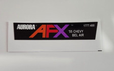 Aurora AFX Cube Box Sticker '55 Chevy Reproduction Stickers DIE CUT 