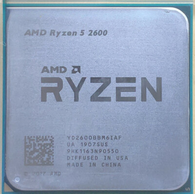 Compatible Ryzen 5 2600 AMD Six-Core 3.4-3.9 GHz 65W Socket AM4 CPU Processor