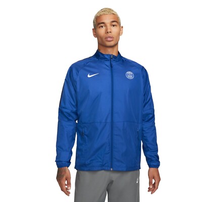 Nike Paris Saint-Germain Strike Woven Soccer Jacket DN3081-417 Blue Medium