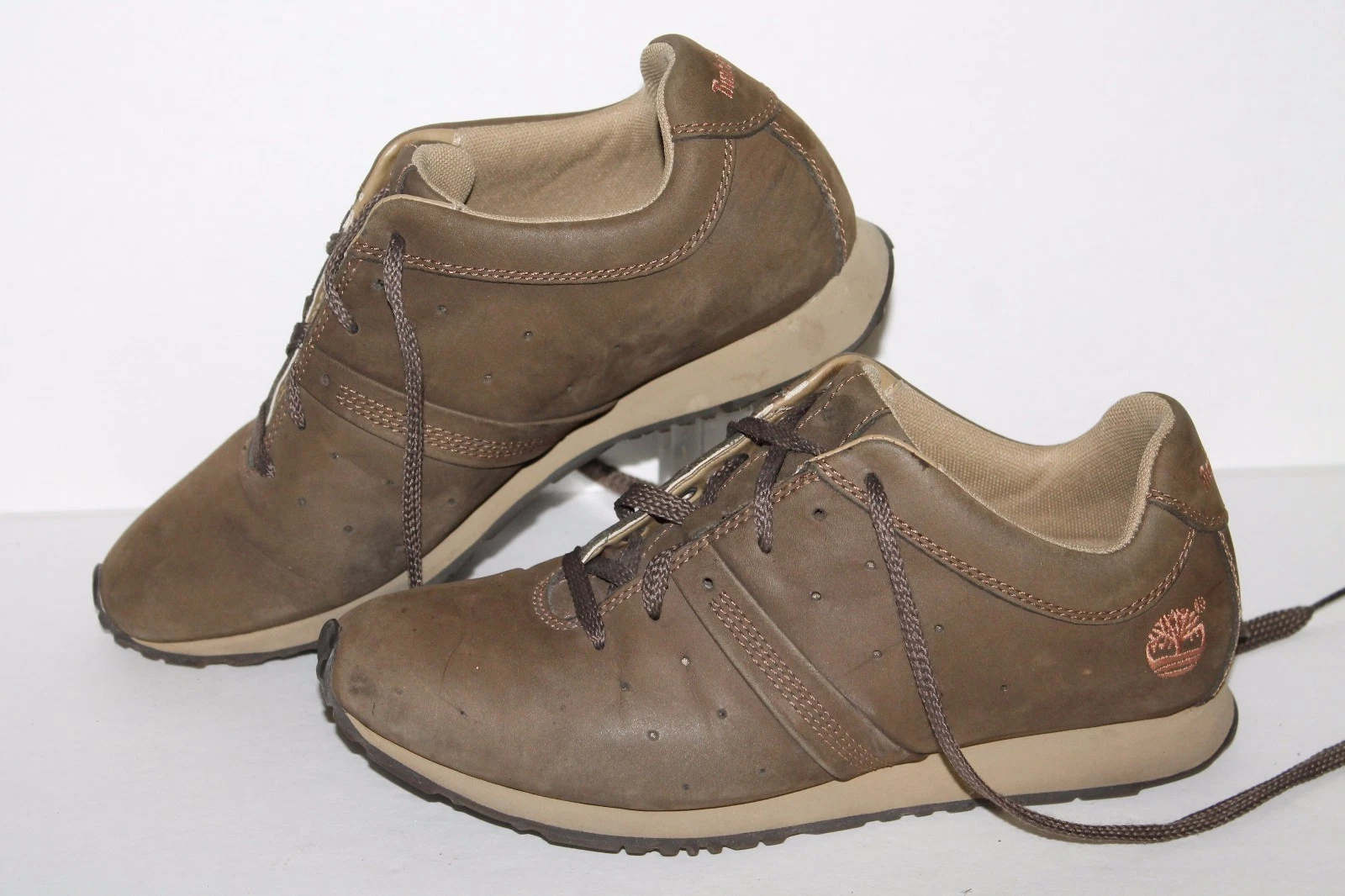 Timberland Oxford scarpa casual #68348 1878 marrone pelle donna US 8