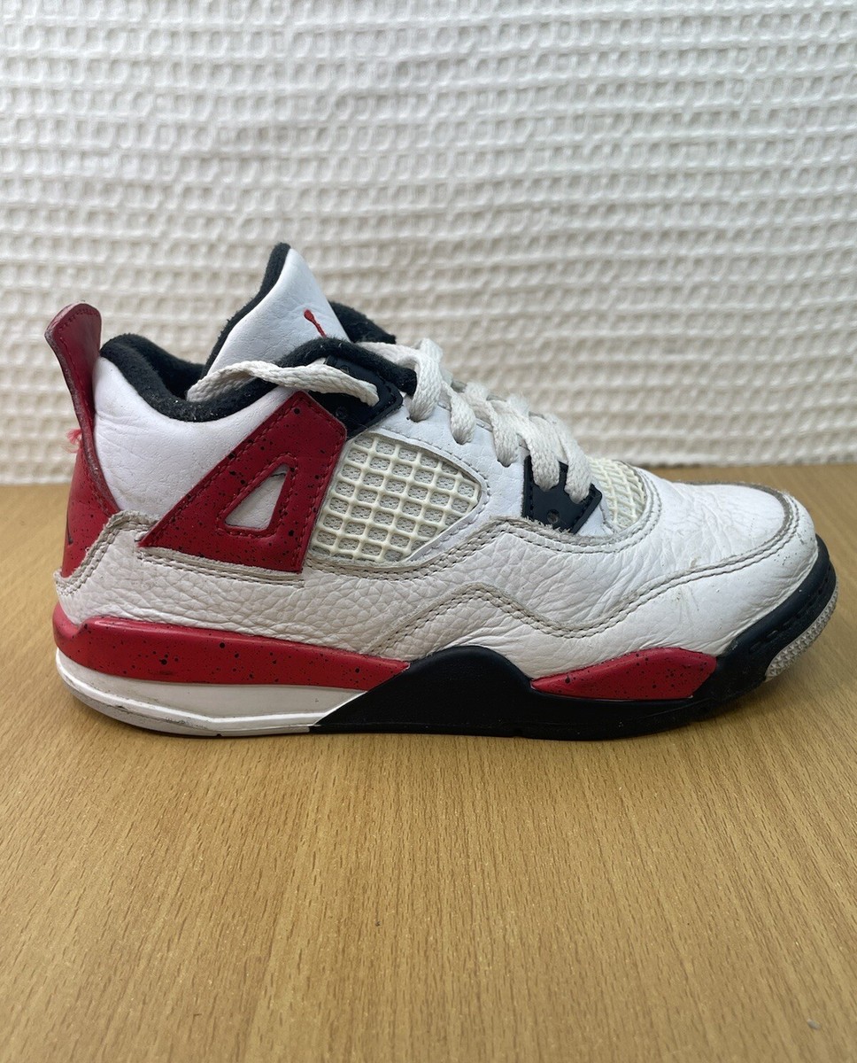 red and white jordans preschool