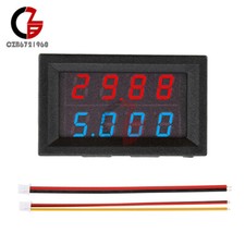 DC0-100V/10A 4-digit Voltage Current Meter 5-wire LED Digital Voltmeter Ammeter