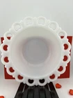 Milk Glass Open Lace Serving Bowl White Vintage 9.5"D Anchor Hocking