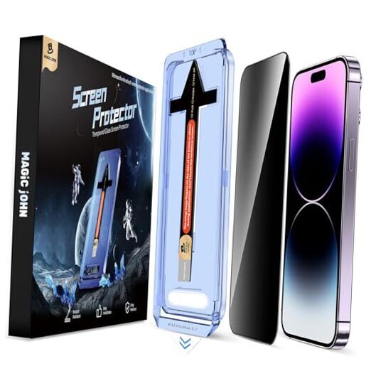 2 Pack for iPhone 14 Pro Max 6.7 inch Privacy Tempered Glass Screen